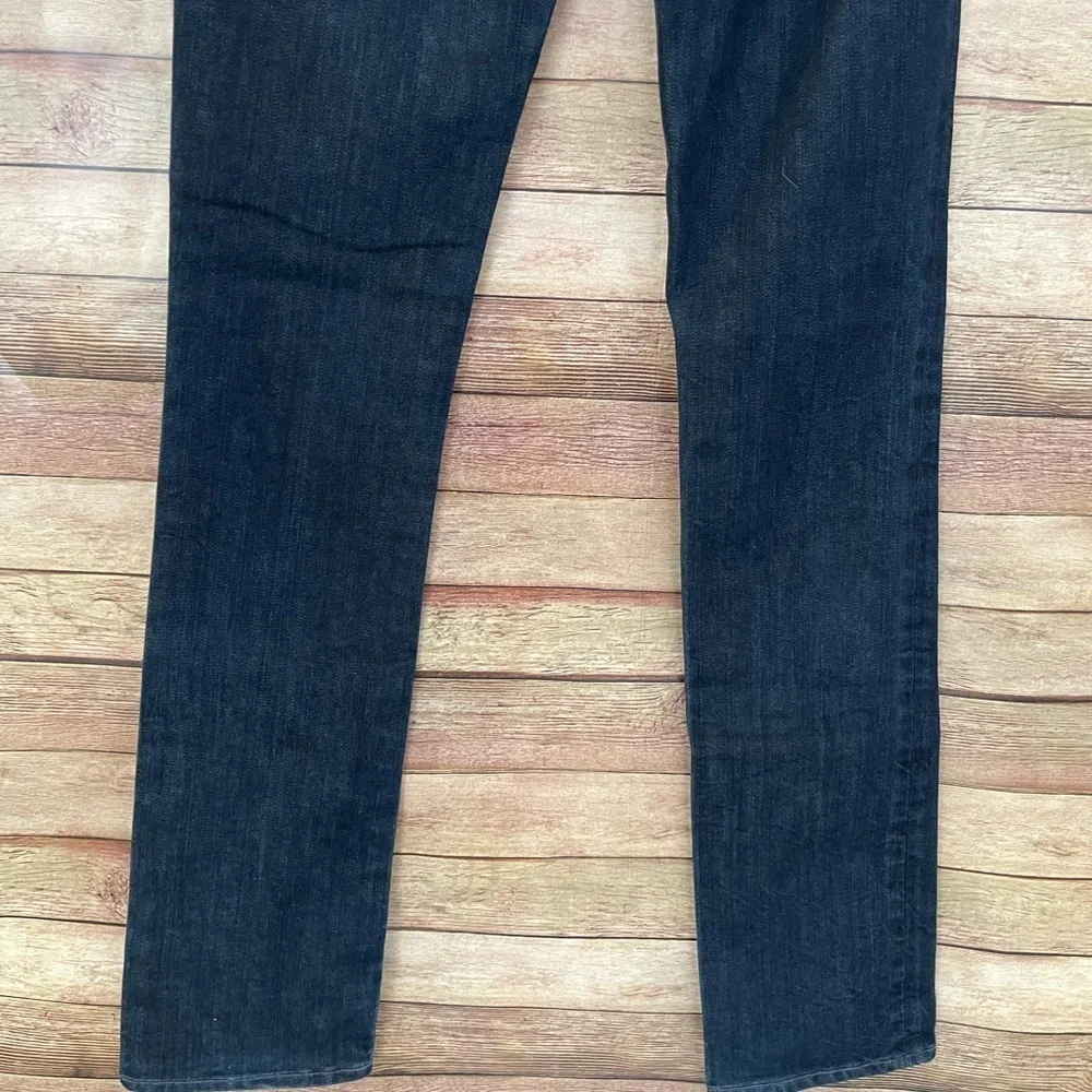 Ella Moss High Waist Straight Ankle Jeans Women's Dark Wash Size: 14/32 - Picture 3 of 10